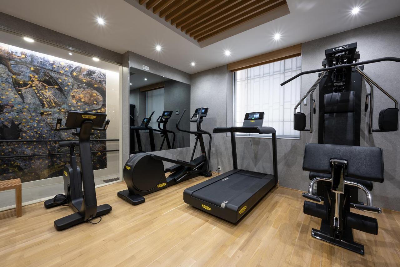 ホテル レクトル サラマンカ エクステリア 写真 A gym in a hotel
